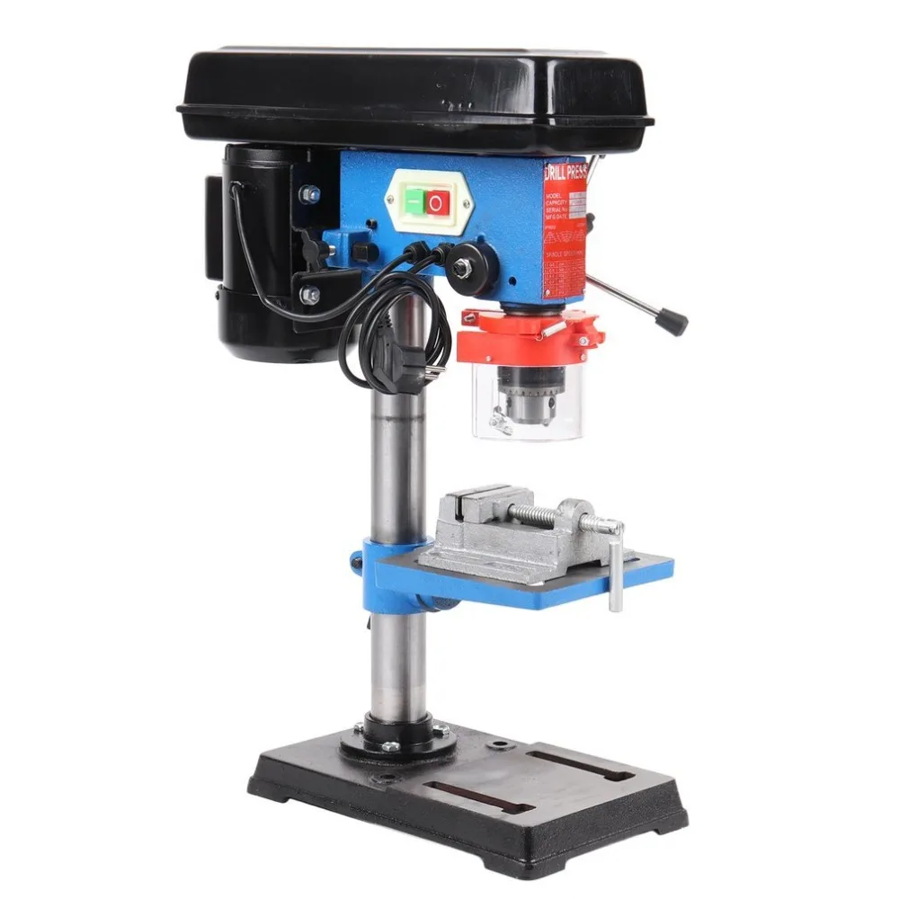 Bench Drill Press Power Drill Benchtop Pillar Adjustable Table 9