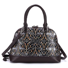 Высококачественная женская сумка на плечо из натуральной кожи, женская сумка-мессенджер, женская сумка из натуральной тисненой кожи, винтажная Сумка, Новинка