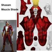 Hero Catcher Hero Shazam Costume 3D Shade Spandex Cosplay Halloween Shazam Superhero Costume Captain Marvel Lycra Costume