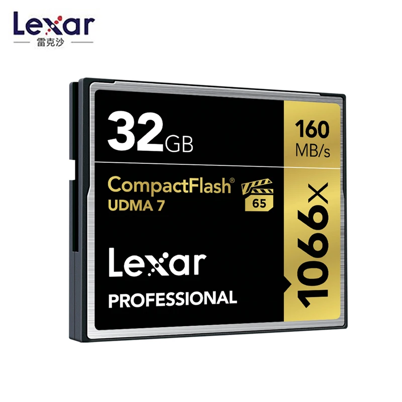 Lexar 160 МБ/с./с бренд 1066x128 Гб Compactflash Cf карта памяти для Dslr камеры Hd видеокамера 1080p 3d 4k Dv видео Dv Dev - Емкость: 32 Гб