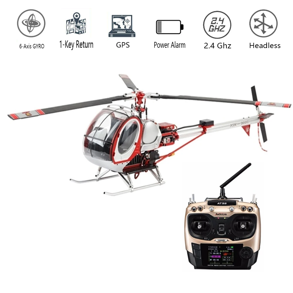 JCZK 300c Scale Smart Drone 6CH RC Helicopter 450L Heli 6CH 3D 6-axis-Gyro Flybarless GPS Helicopter RTF 2.4GHZ Drone Toy