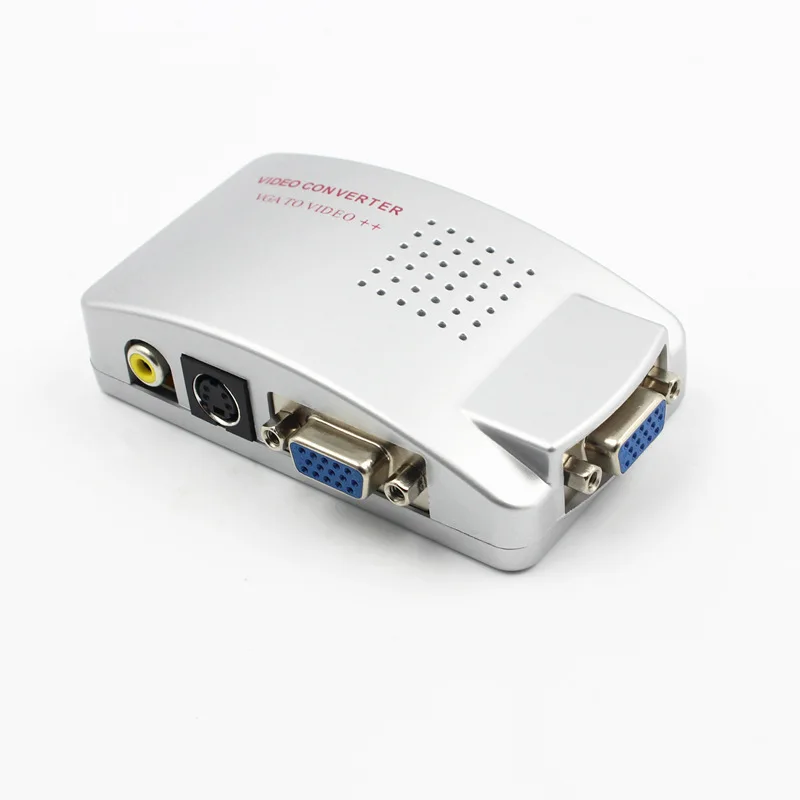 Converter VGA to RCA converter PC VGA to AV RCA S-video Signal Adapter Converter Video Switch splitter Box vga to av converter