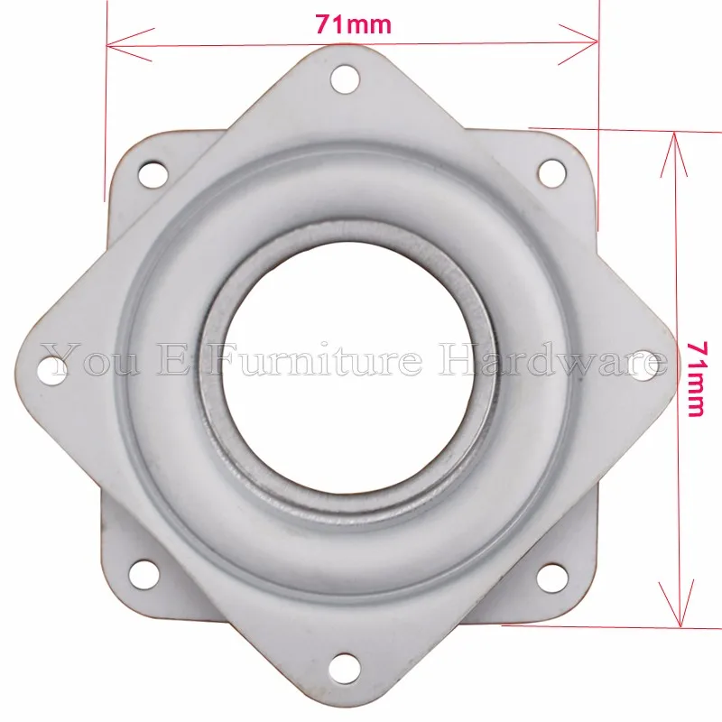 360 градусов Поворотный квадратные металлические lazy susan поворотные пластины E15