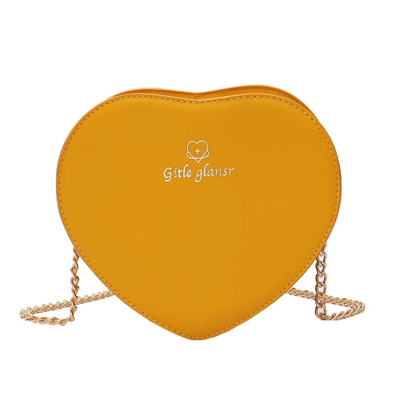 

Luxury Handbags Women Bag Designer Heart Shaped Women's Shoulder Crossbody Bags Purse Yellow White Bag for Women 2019 Sac A Main