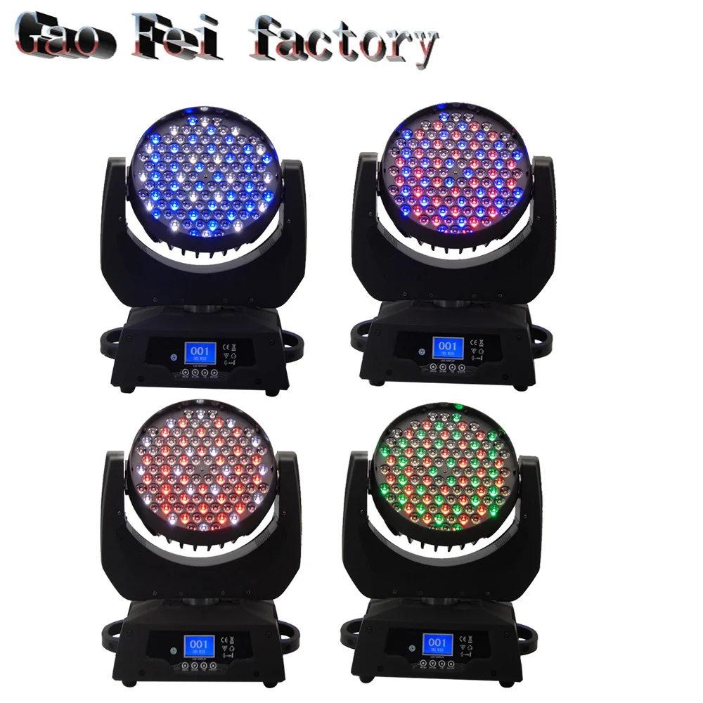 

4pcs/lot 108x3W RGBW Led Moving Head Wash Light With Low Noise For DJ Wedding Event