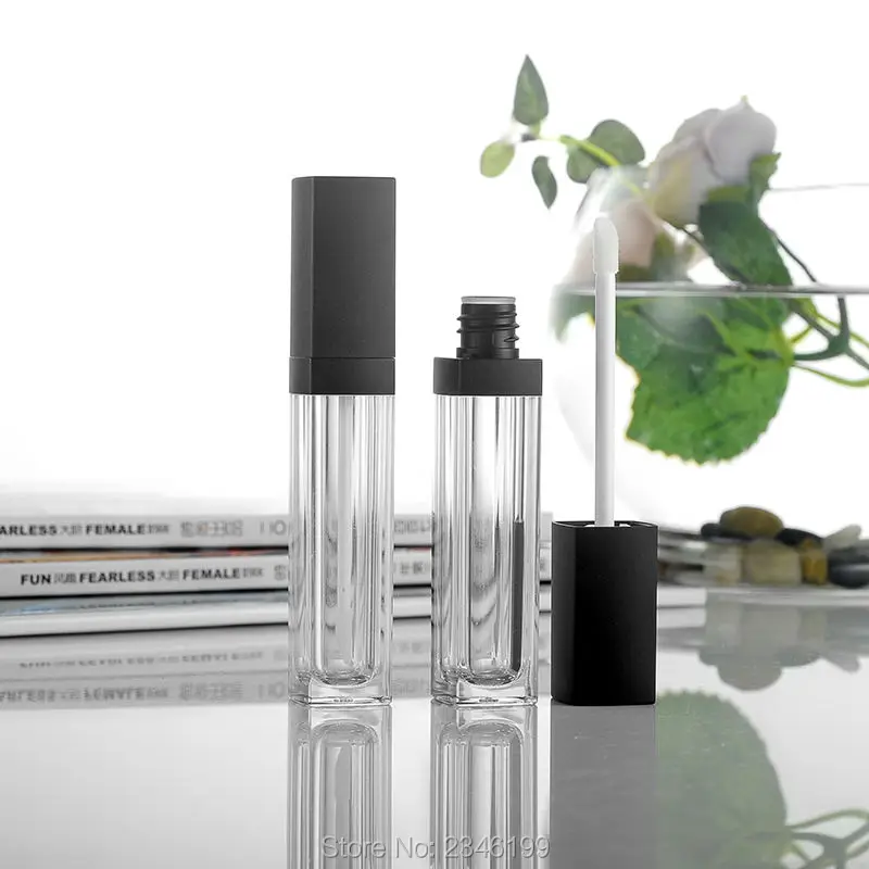 

10ML 50pcs/lot Arcylic Empty Lip Gloss Tube, DIY High-end Lipstick Refillable Tube, Top Quality Eyelash Cream Cosmetic Container