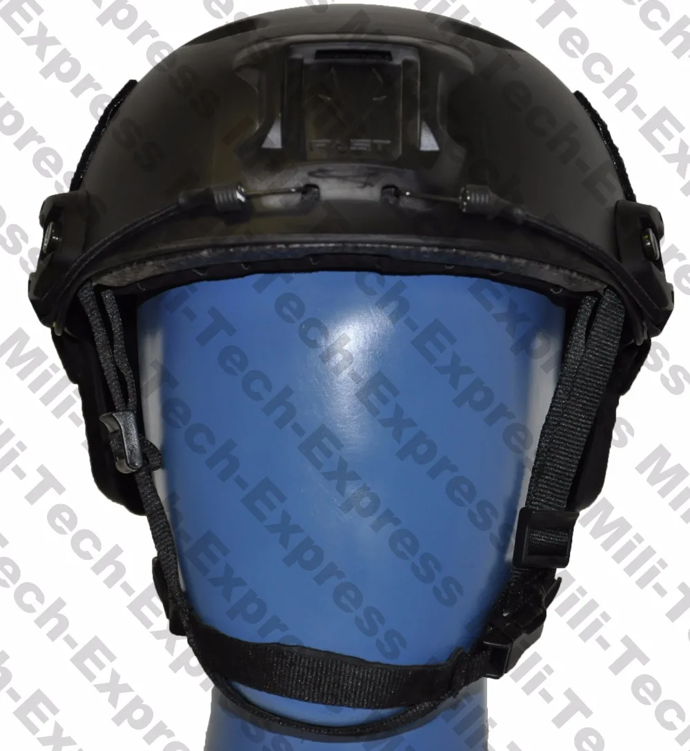 

MILITECH FAST BK BJ High Cut Style Vented Airsoft Tactical Helmet / Ops Core Style Base Jump Training Helmet Air Soft Helmet
