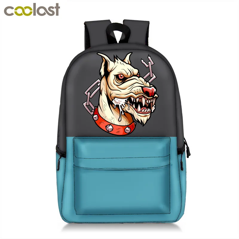 Милый забавный рюкзак Акита Шиба ину собака/котенок кошка для девочки-подростка Мальчик школьная сумка женский мужской повседневный рюкзак Детская сумка для книг - Цвет: 17qyh14