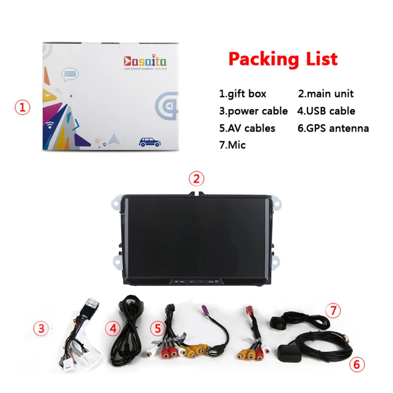 Cheap car 2 din Android stereo Head Unit for PASSAT Golf GTI polo tiguan Permanent radio navi GPS RDS 4Gb+32Gb Android 8.0 PX5 8-Core 3