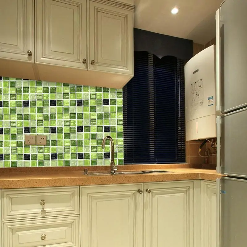 Self Adhesive Mosaic Tile Sticker,Kitchen Backsplash Bathroom Wall Tile Stickers Decor Waterproof Peel&Stick PVC Tiles 10x10cm Self Adhesive Mosaic Tile Sticker,Kitchen Backsplash Bathroom Wall Tile Stickers Decor Waterproof Peel&Stick PVC Tiles 10x10cm