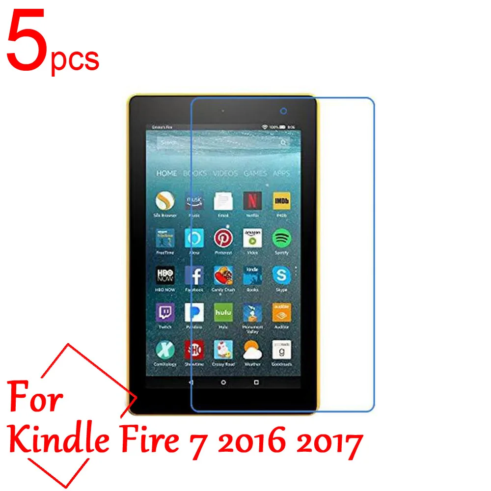 

5pcs Ultra Clear/Matte/Nano anti-Explosion LCD Screen Protector Film Cover For Amazon Kindle Fire 7 7.0 HD 8 8.0 2016 2017 Film