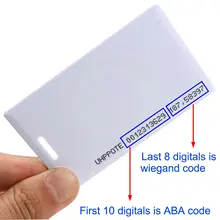 Новая бесконтактная 125 кГц RFID бесконтактная смарт-ID карта 1,8 мм Thinkness EM4100/4102 50 шт