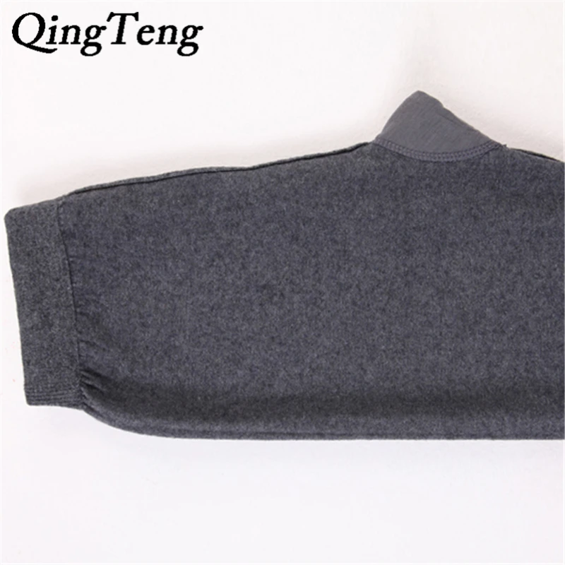 QingTeng Winter Tights Merino Wool Men's Long Johns Thermal Underwear Pants Trousers  Thermal Underwear Mens Leggings Fashion