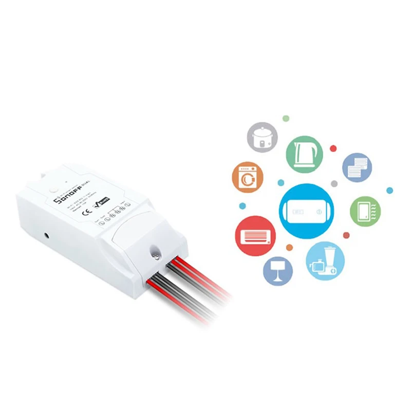 SONOFF двухканальный DIY беспроводной WiFi переключатель розетка модуль умный дом AC 90-250 В Автоматизация с программным управлением дистанционное управление
