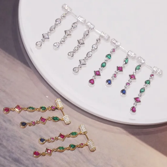 

Designer Fashion 925 Sterling Silver Jewelry 3A Cubic Zirconia Party Earring