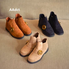 

AAdct Martin kids boots fashion boots children's boots for girls and boys 2018 New soft boots Autumn and winter