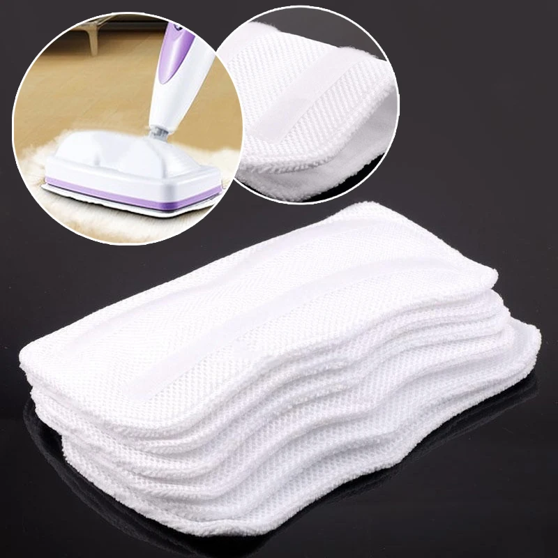 

6pcs/set Household Cleaning Steam Mop Pads Machine Washable Microfiber Mop Pad Replacement for S3250 S3101 S3251 House Cleaner