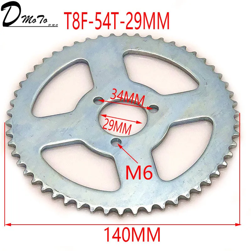 38 44 54 64 74 Tooth 38T 44T 54T 64T 74T T8F 35MM Rear Sprocket Mini Moto ATV Quad Dirt Pit Pocket Bike Cross 47cc 49cc Parts - Image 4