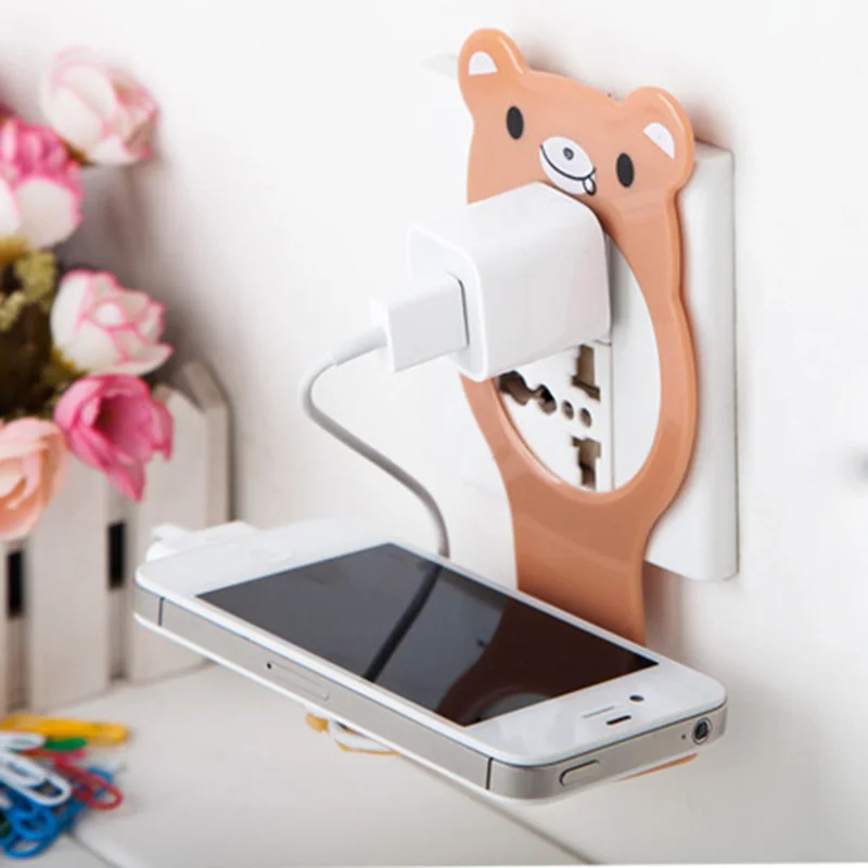 Home Use Charging Bracket Mount Cartoon Plastic Phone