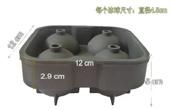 

200pcs Whiskey Ice mold Cube Maker Spherical Round Ball Tray Silicone Cream Mould Freeze Mold Party Bar Accessories