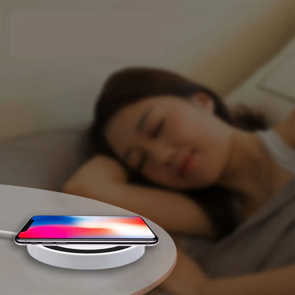 Wireless Chargers Ultra-thin Qi Wireless Charger Power Charging Pad For Iphone XS / XS Max / XR Chargeur Induction Voiture#20