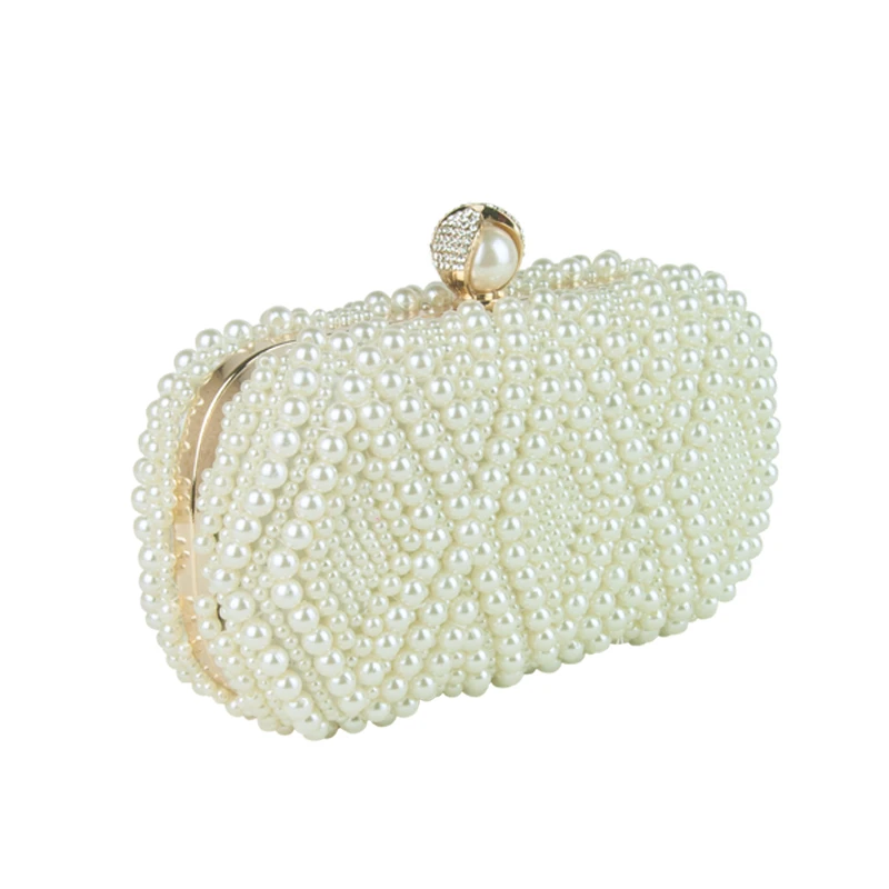 

Bag for Women 2019 Chain Pearl Clutch Bridal Handbag