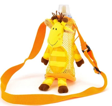 1 шт. Sozzy бутылка для детей сумки с ручками устройство для кормления-мультяшка, детские бутылочки, Huggers, сумка для детской бутылочки, чехол - Цвет: Fawn