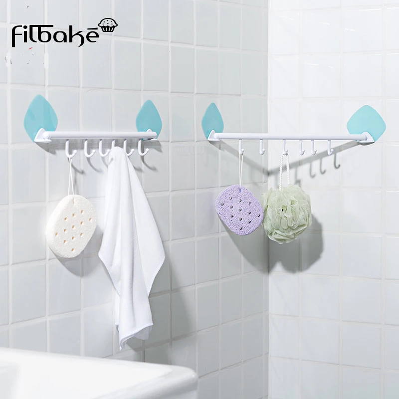 

FILBAKE Adjustable Strong Sucker Walls Hooks Sucker Hanger For Kitchen Bathroom holder wall hook Storage Hangers mutfak