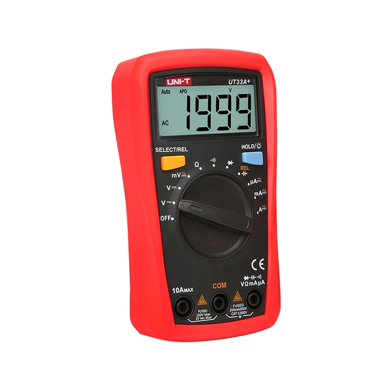 Goede UNI T UT33A + Digitale Multimeter LCD AC DC spanning weerstand + 2mF capaciteit tester met achtergrondverlichting