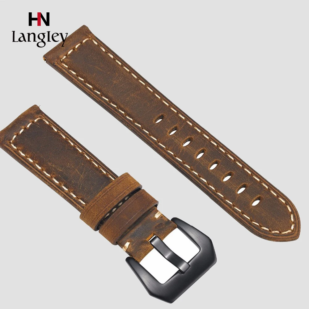 

Genuine Leather Strap for Samsung Gear S3 S2 22mm 20mm Sport Frontier Classic Galaxy Watch Active 42mm 46mm Wristbands