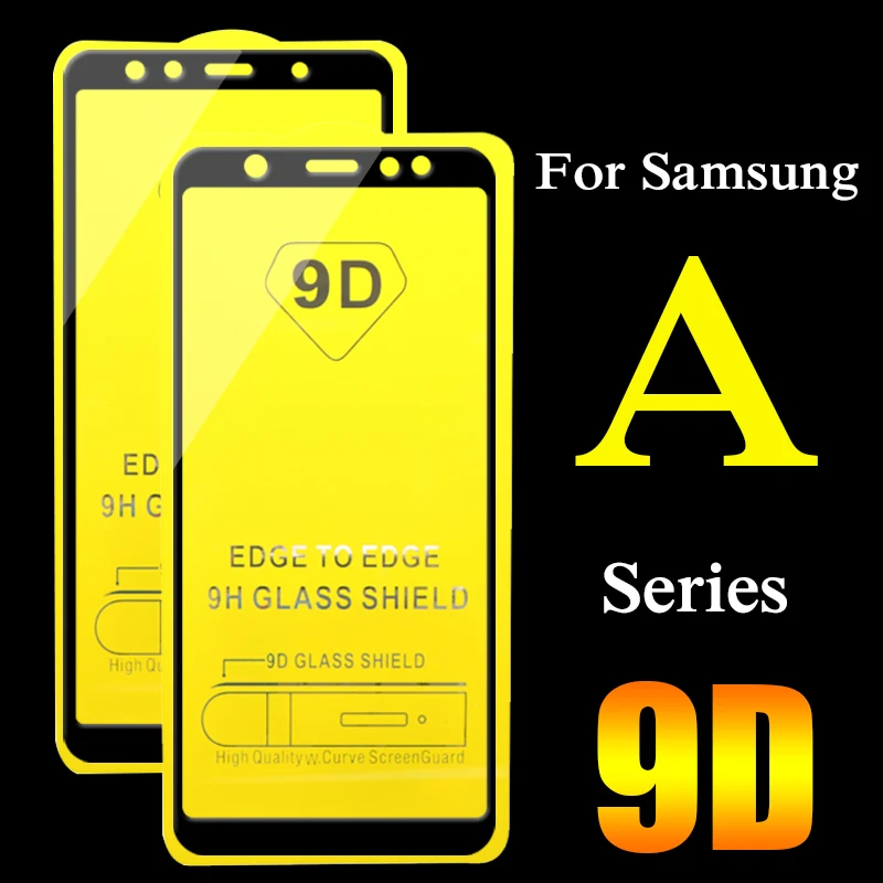 9D Защитное стекло для samsung Galaxy A6 A7 A8 Plus A3 A5 экранная защита A 3 5 6 7 8 полное покрытие закаленное стекло