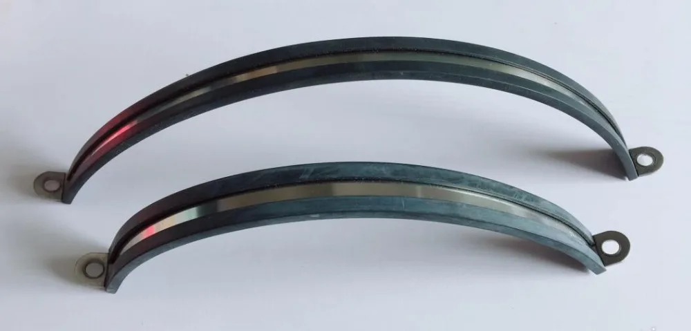 

2pcs 50/55/60/65/70/75/80/85/90/95mm rubber clamping band 304 stainless steel Saddle band hose clamp U Pipe antirust clamp