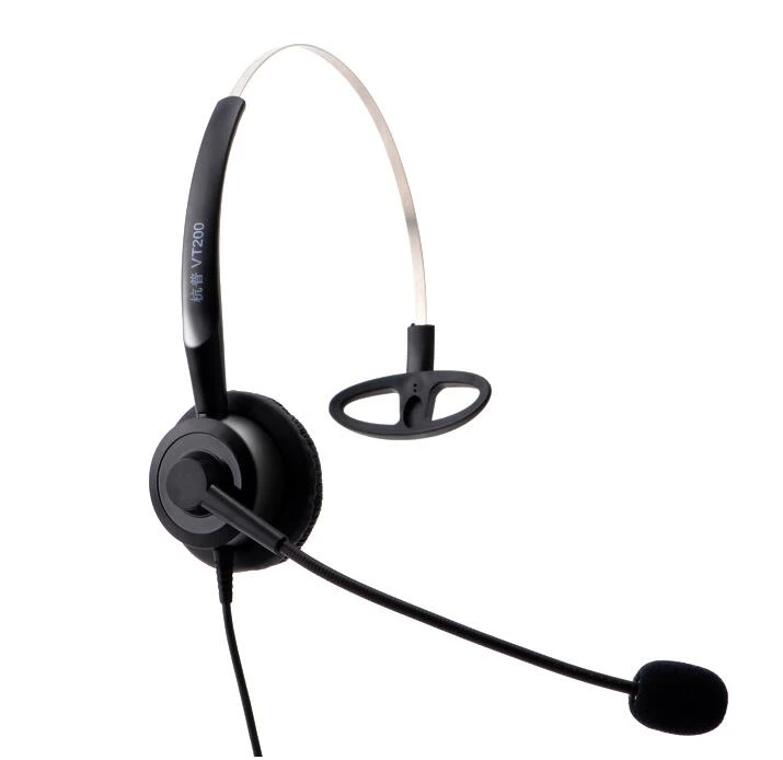Hang Pu Vt200 Landline Telephone Operator Headset With Earphone Headset