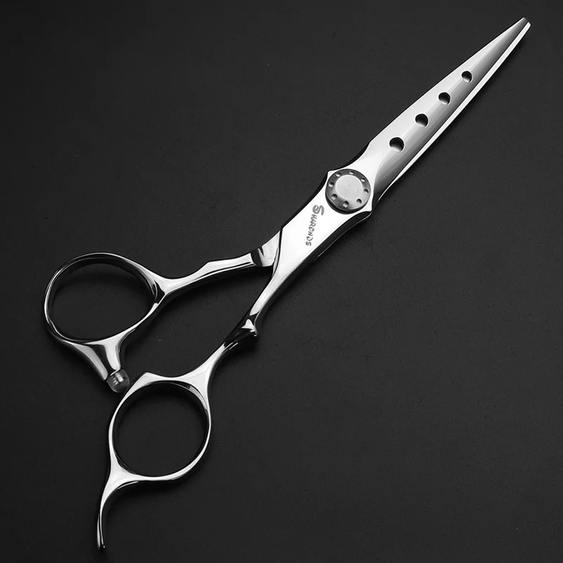 japanese professional hair cutting scissors 6 inch hairdressing scissors thinning scissors set - Цвет: Cutting Scissors