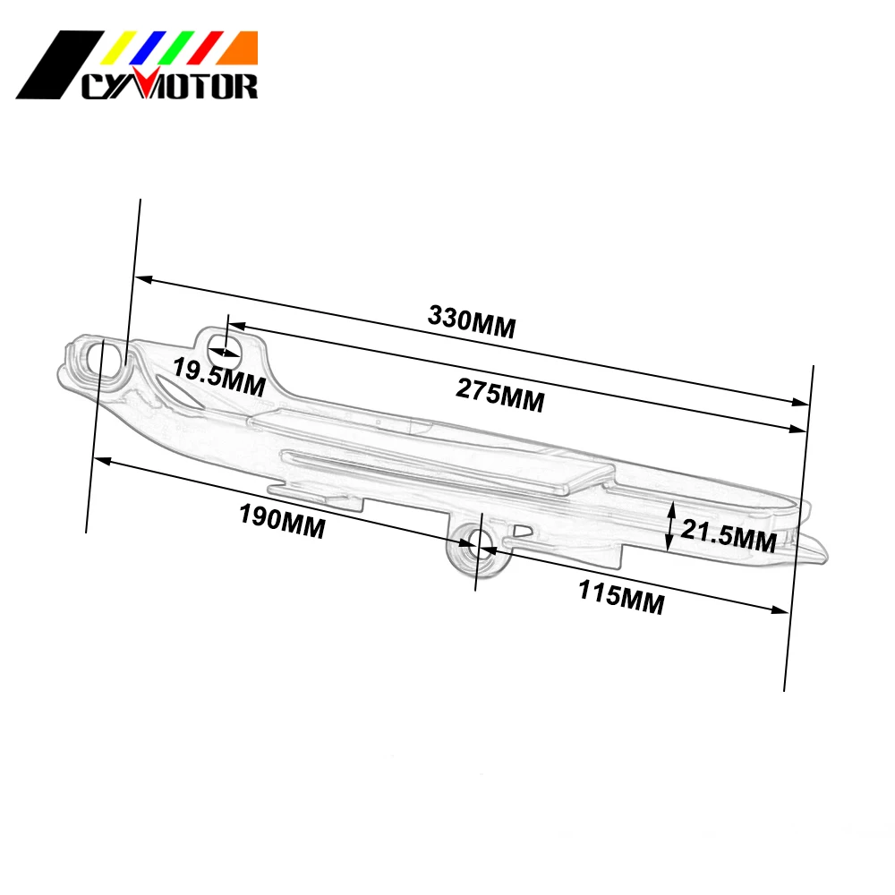 Слайдер с клеевой цепью для HONDA CR125R CR250R CRF250R CRF250X CR 125R 250R CRF 250X 00 01 02 03 04 05 06 07