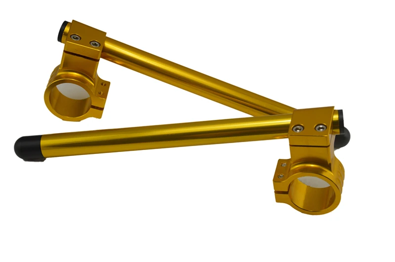 2 шт., универсальный упор для гоночного мотоцикла, настраиваемый, CNC 37/41/45/48/50 мм., на зажим, вилка, руль, ручной стержень, для кафе, для гоночного мотоцикла