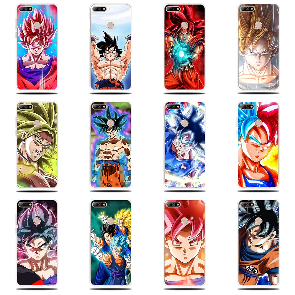 Dragon Ball Z силиконовый чехол для телефона huawei Y5 Y6 ii Prime 2017 2018 крышка Y7