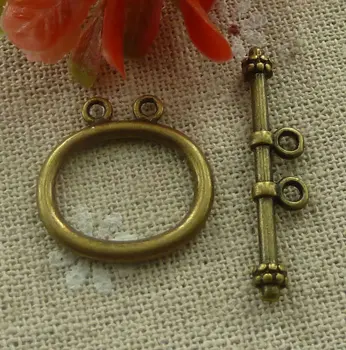 

105 sets bronze plated nice clasps 32x7`21x21mm #1989