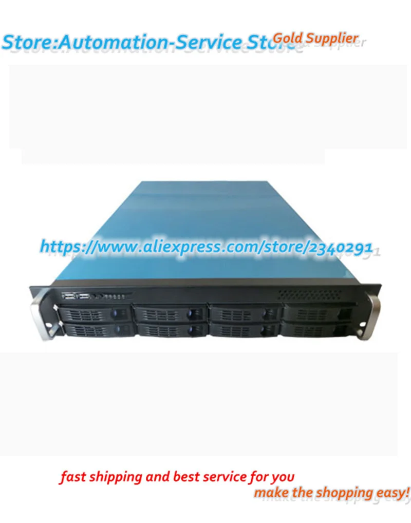 

2U 8 Disk Hot Swap Server Server Osaka Dual Xeon Chassis 2U Power 6GB Temperature Control Fan