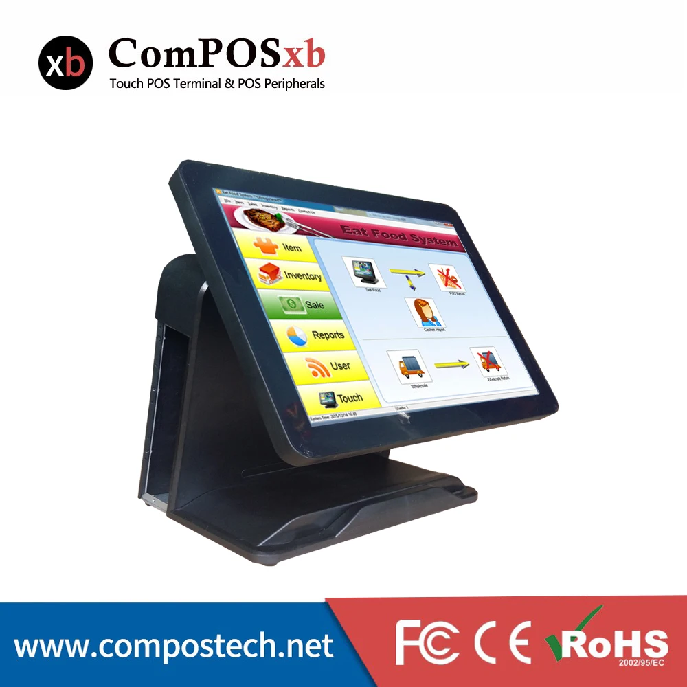 15 дюймов TFT lcd все в одном Epos система кассовый аппарат