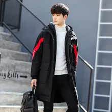 Дизайн плюс размер мужская зимняя куртка 3XL утепленная теплая верхняя одежда зимняя с капюшоном Длинная Куртка мужская Лоскутные парки Пальто