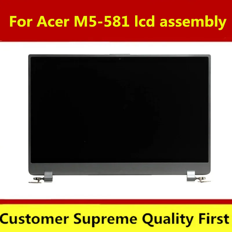 

For Acer Aspire m5-581 M5-581TG Ultrabook laptop LCD screen assembly with Bezel cover Hinge LCD assembly LP156WH6-TJA1 F2156WH6