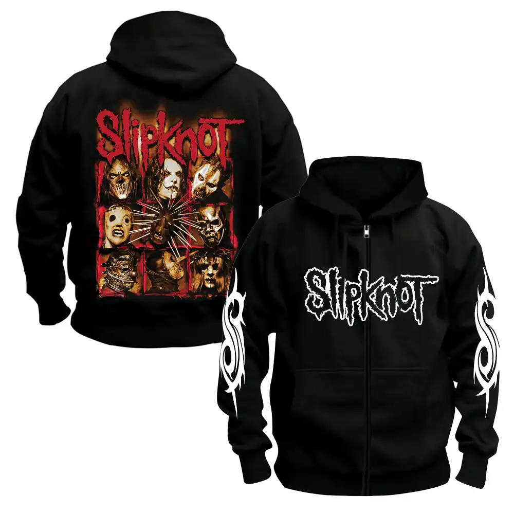 Sudadera Con Capucha Oficial De Slipknot - Diseño De Cabra Doble