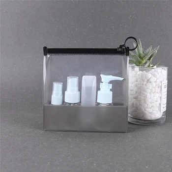 

Fashion Travel Women Clear Transparent Cosmetic Bag Small Large EVA Necessary Makeup Bag Case Bath Wash Organizer Set