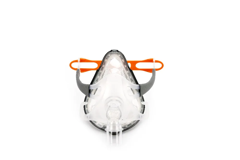 BMC FM1A маска на все лицо для CPAP Bipap машина COPD храп и терапия сна Размер SML соединить лицо шланг с головным убором Cllips