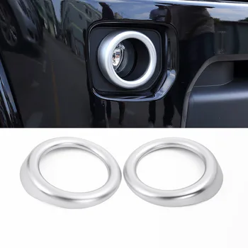 

2pcs For Land Rover Discovery 4 LR4 2014-2016 ABS Front Fog Lamp Ring Cover Trim Car Accessories