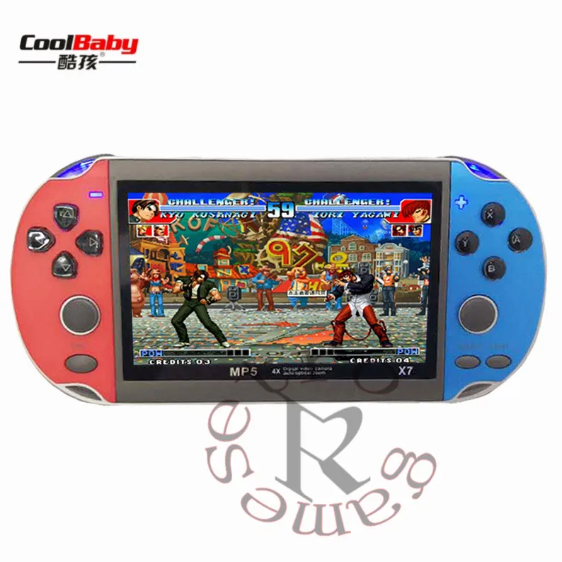 

4.3'' 64Bit Portable Mini Pocket Handheld Game Players Retro Arcade Family TV Output Video Console Built in 200 Classic Games X7