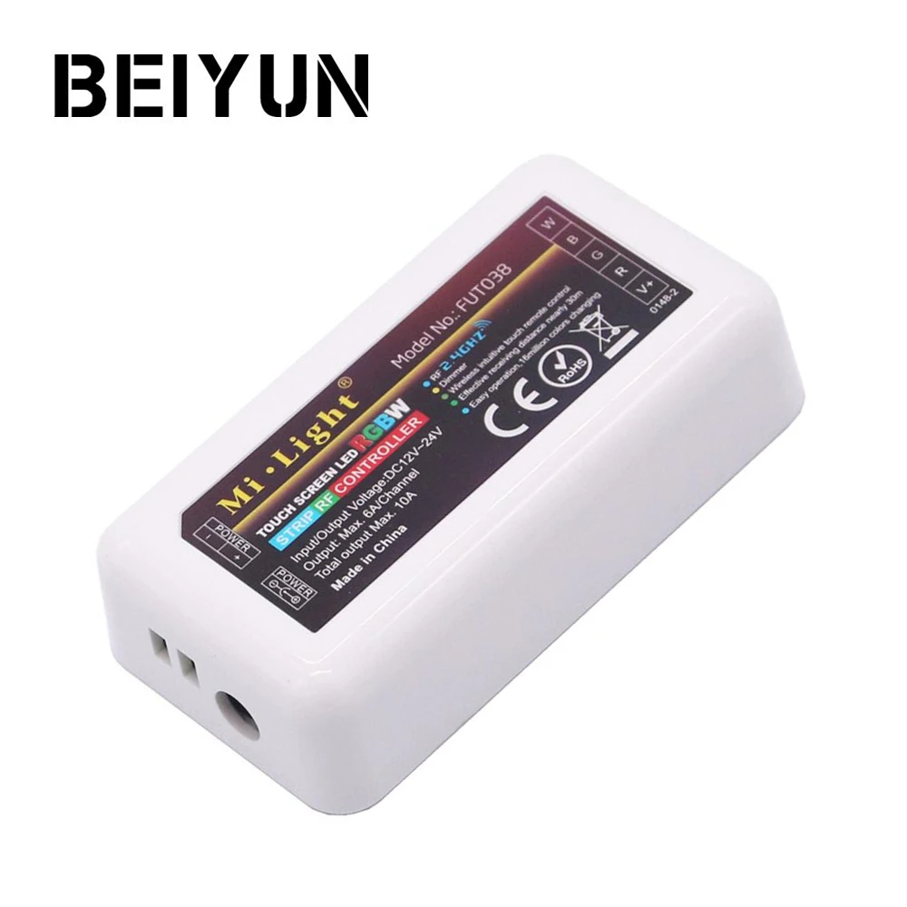 

DC 12V - 24V 2.4G Wireless RF RGBW LED Controller Dimmable For RGBW LED Strip 5050 Via Mi Light 2.4G Remote Control