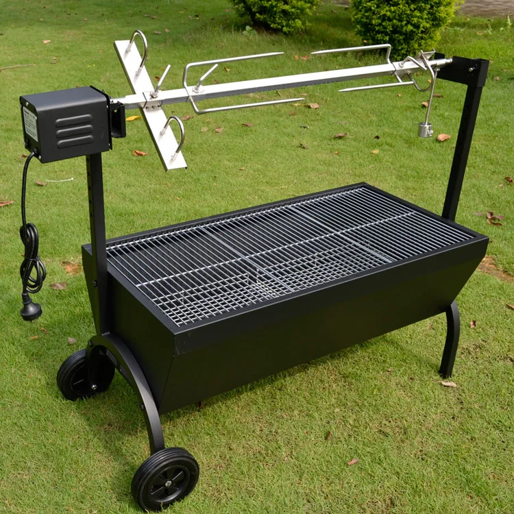 Charcoal Rotisserie Heavy Duty Big Spitin BBQ Grills from Home
