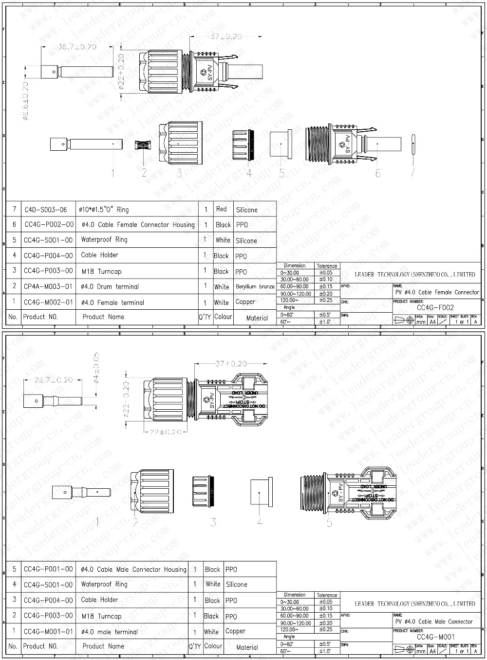 100 пар/лот чистый PPO MC4 10mm2 кабель солнечной батареи Мужской Женский Разъем LJ0130